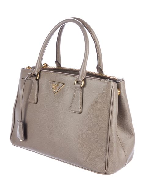 prada small double zip tote|Prada saffiano cuir double bag.